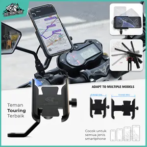 Phone holder hp tempat dudukan penyangga stand handphone spion di motor nb11