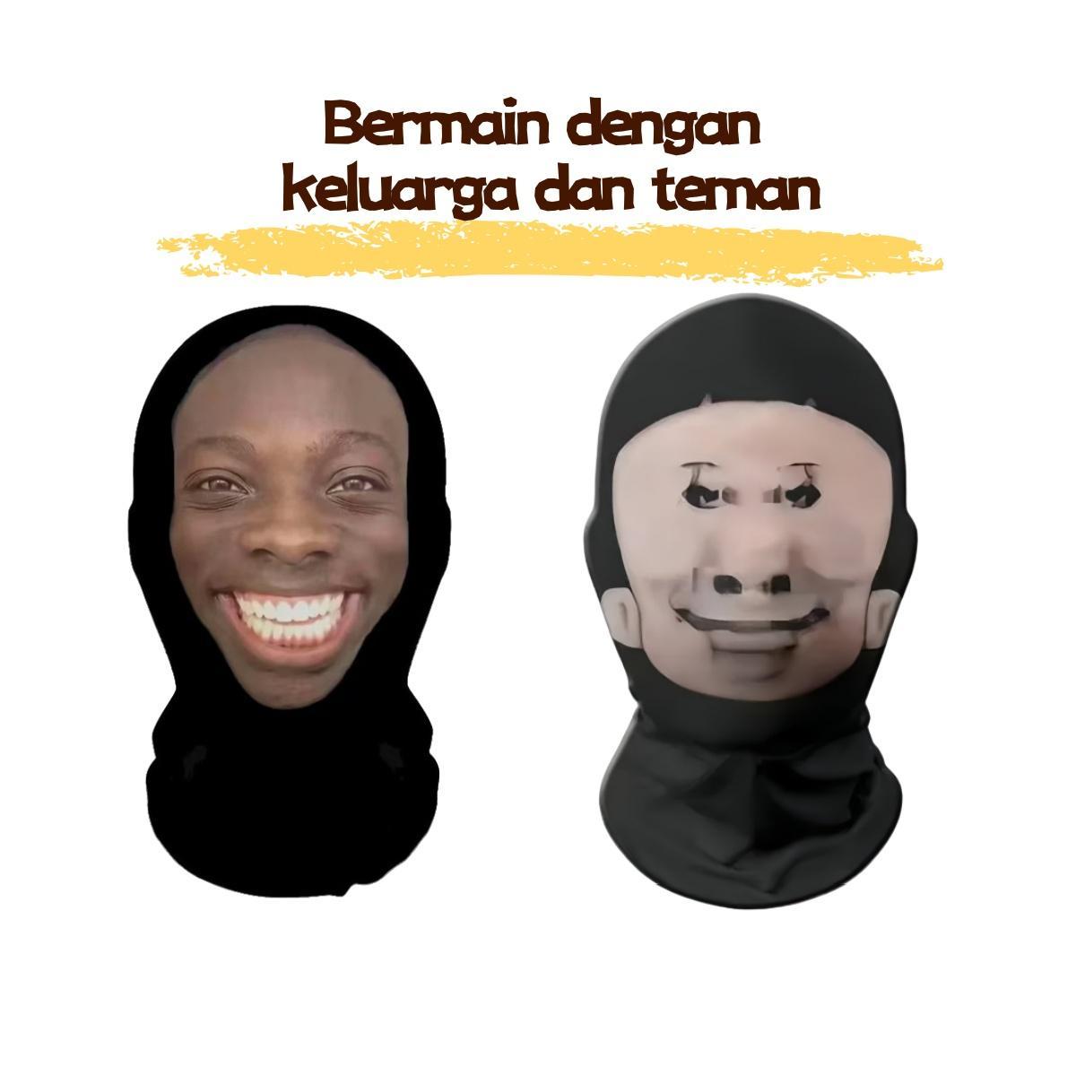 【READY】Topeng Ugly Face Lucu - Masker Ekspresi Wajah Abstrak Unik & Kreatif-Motor Pelindung Sinar Matahari Topeng-Aktivitas Outdoor-Couple Mask Bisa Melihat Ke Luar Mainan COD 【READY】Topeng Ugly Face Lucu - Masker Ekspresi Wajah Abstrak Unik & Kreatif-Motor Pelindung Sinar Matahari Topeng-Aktivitas Outdoor-Couple Mask Bisa Melihat Ke Luar Mainan COD