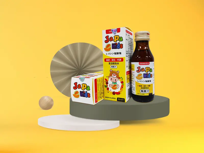 (MUA 3 TẶNG 1 JAPAKIDS )Japa Kids Hỗ Trợ Tăng Cường Tiêu Hóa Và Ăn Ngon Miệng Hộp 100ml  Cho Bé Men Vi Sinh Siro Ăn Ngon 4