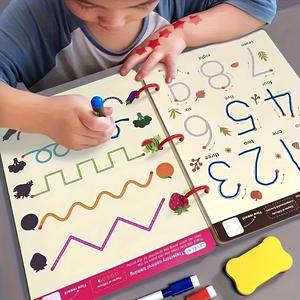 Un libro de actividades de 32 páginas diseñado para niños, con papel resistente e ilustraciones vibrantes, creado para mejorar las habilidades motrices finas, el pensamiento crítico y el aprendizaje. Este libro educativo es colorido y duradero.