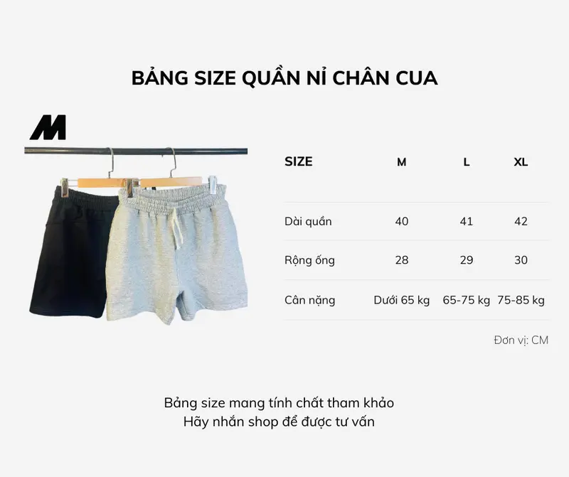COMBO 2 Quần Short Trơn Basic Unisex (ĐEN/XÁM) Menswear Nam, Nỉ Chân Cua (Tặng vớ) 5