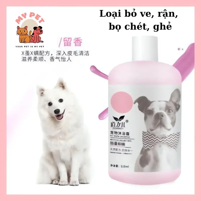 Sữa tắm cho Chó Mèo Dorrikey, Trị ve rận, Nấm, Ngứa, giúp mượt lông (510ml) - MyPet Shop - Hà Nội 5