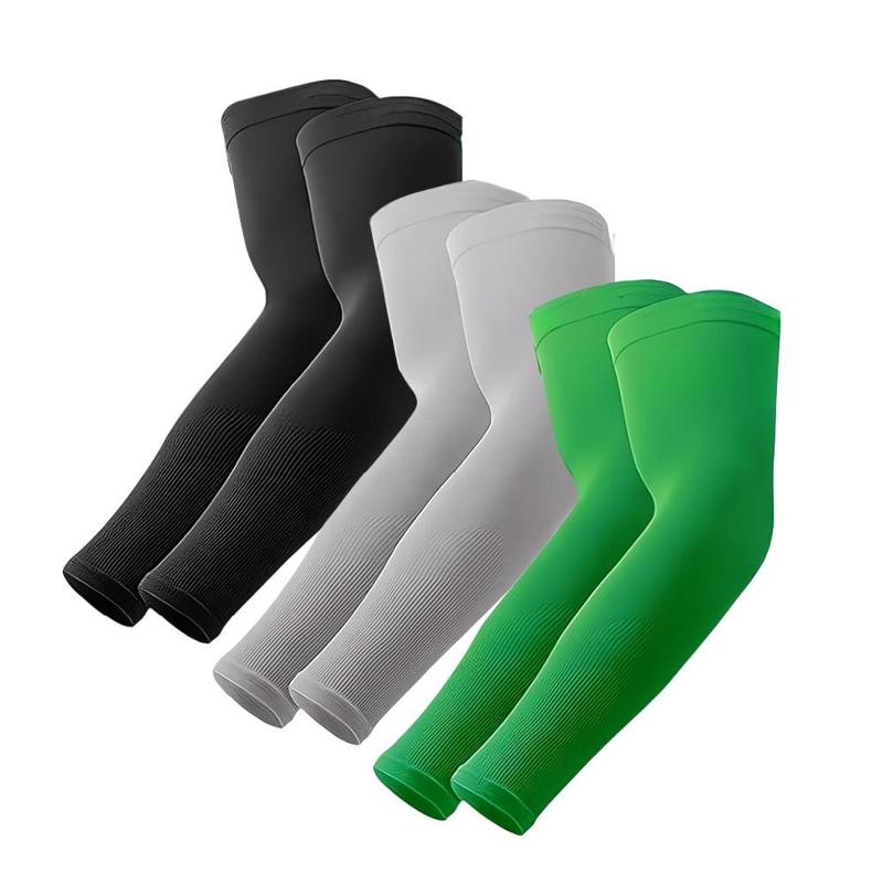 Cooling Arm Sleeves, 3 Pairs Sun Protection Cooling Arm Sleeves for Men & Women, Arm Sleeves for Outdoor Sports, Fishing, Golf 3
