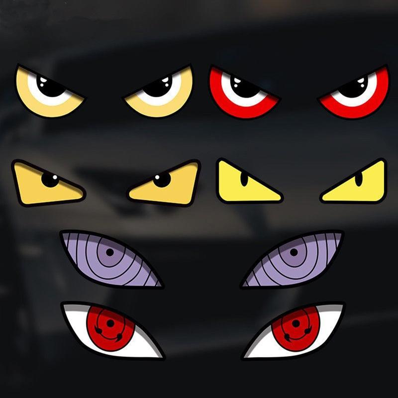 <New Product Promotion>Eye Reflective Sticker Motorcycle Body Helmet Windshield Tailbox Eye Stickers 0