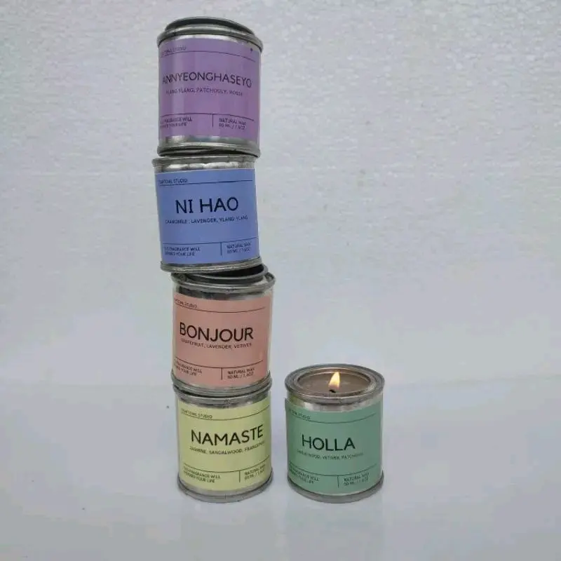Scanted Candle Aromaterapi Lilin Aroma terapi Greeting candle - Aromatherapy Souvenir Wedding Grosir Gift Hampers 1