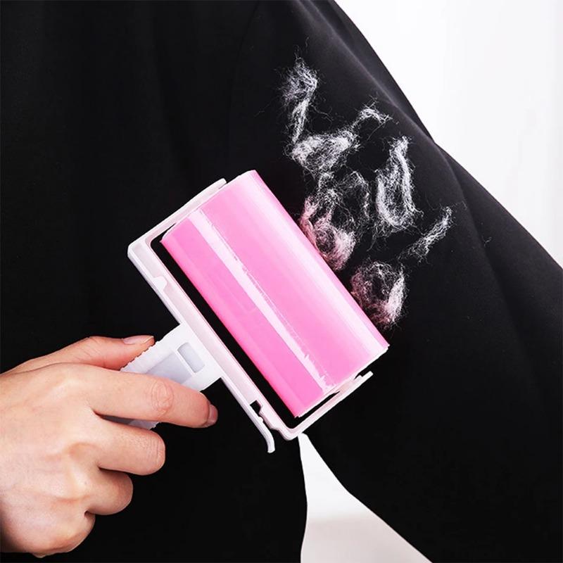 Reusable Lint Roller Washable Lint Remover for Clothes Pet Hair Sticky Home Cleaning sticky  roller 4