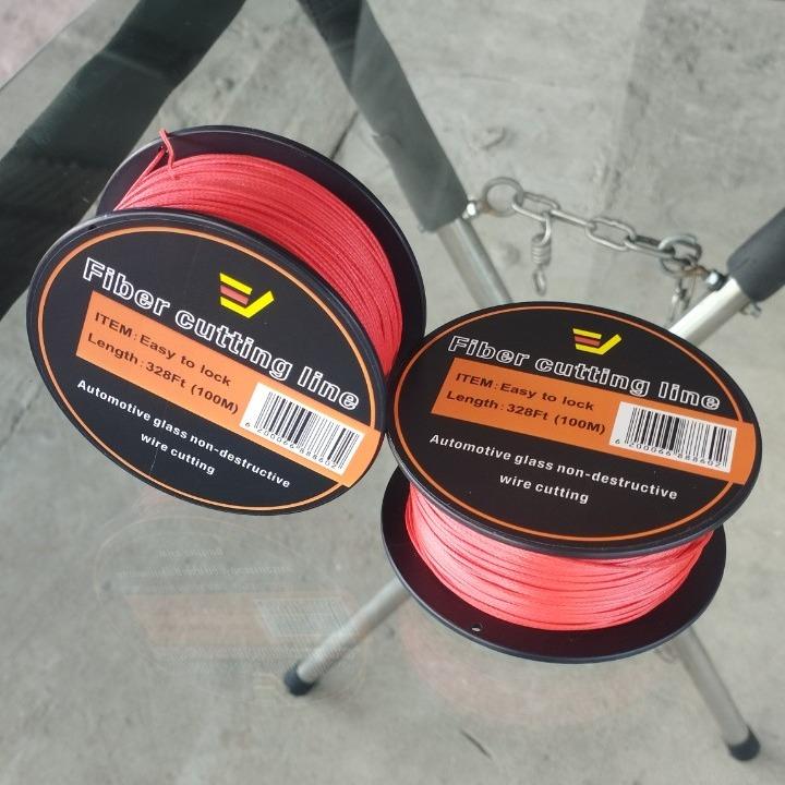 Dây Fiber cắt tháo kính ô tô - xe hơi , dụng cụ chuyên dụng tháo kính xe hơi - ô tô thiết bị sửa xe 5