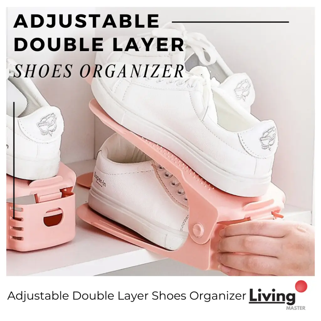 Anti Slip Shoes Holder Shoes Storage Organizer Shoes Rack Space Saver Adjustable Double Layer Shoes Organizer