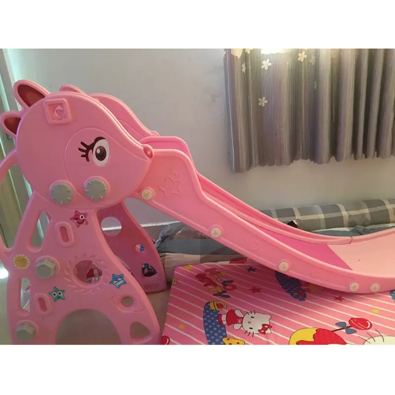 Cầu trượt mẫu ngựa pony, nai cho bé có đèn nhạc (dài 1m50) 8