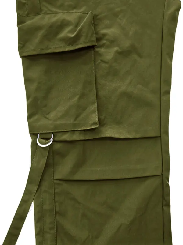 Women's Solid Multi-pocket Cargo Pants, Y2k Casual Street Trousers for Daily Wear, Ladies Bottoms for All Seasons 8