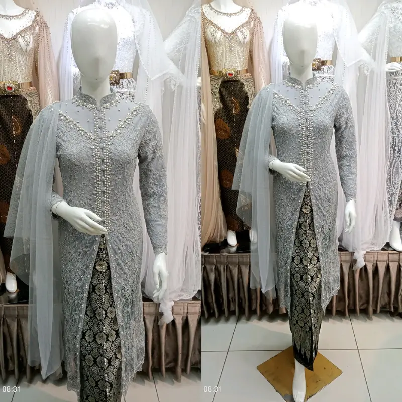 kebaya atasan ibu besan full payet depan belakang atasan ajah tapa rok) 1