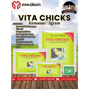 VITA CHICKS 5gr Obat Ayam, Bebek, Itik, Burung, Unggas MEDION / Sachet