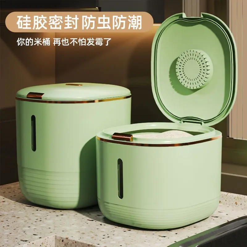 Thùng Gạo, Kín Và Chống Ẩm, Chống Nấm Mốc Và Chống Côn Trùng, Thích Hợp Cho Thực Phẩm Gia Dụng, Cấp Thực Phẩm, Hộp Đựng Cơm, Hộp Đựng Ngũ Cốc, Chất Liệu Cấp Thực Phẩm 2