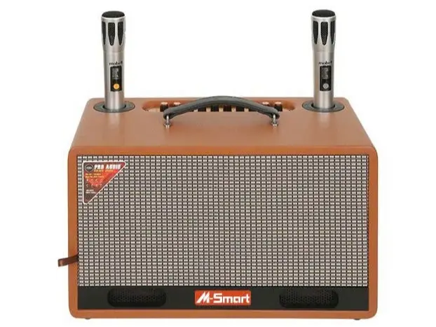 [M-SMART] Loa xách tay Karaoke M-Smart MK-4960B Bluetooth Công Suất Khuếch Đại Đạt Đỉnh 750W - Chính Hãng Bảo Hành 12 tháng Tặng kèm 2 mic   Nghe Nhạc Củ Loa Kem