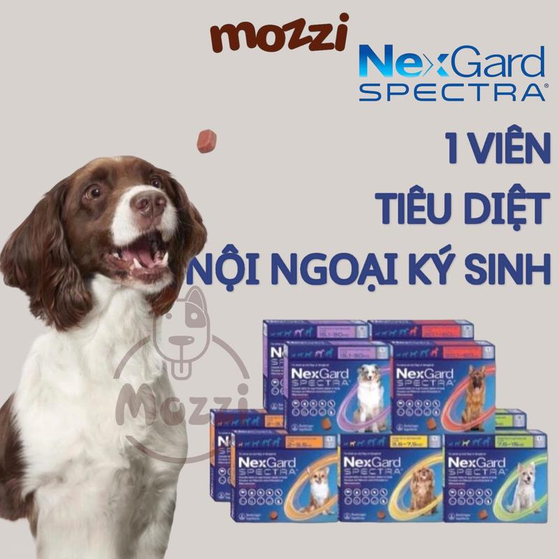 Viên nhai tẩy giun trị ve bọ chét Nexgard Spectra cho chó nexgardspectra