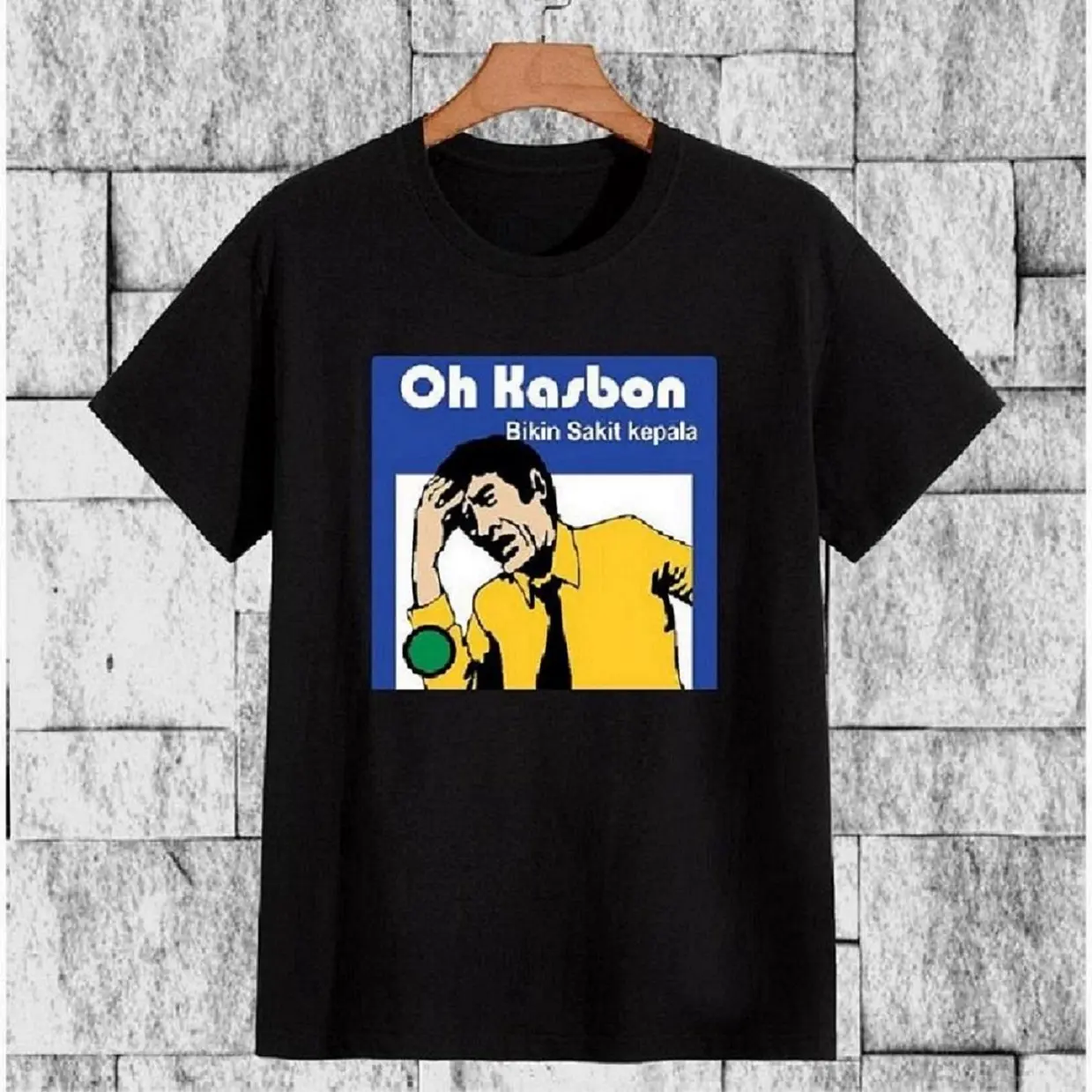 bfashionshop - DTF088 Kaos Distro Pria TShirt Pria Kaos Pria OH KASBON OSKADON Katun Keren