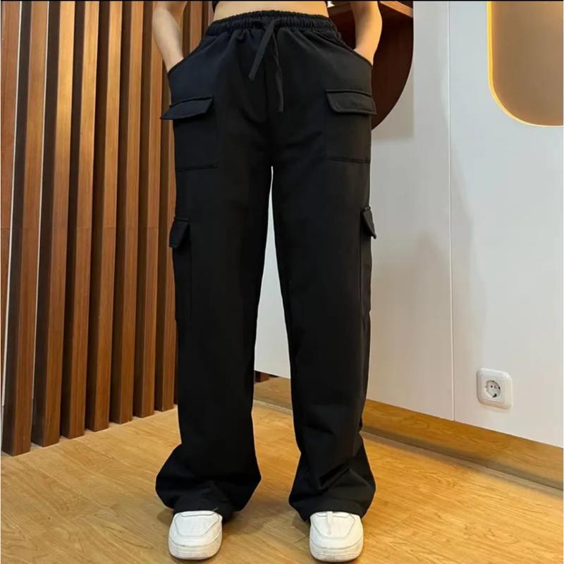 CELANA JOGGER JOOLY BASIC PANTS WANITA CARGO - CELANA PANJANG WANITA KULOT 1