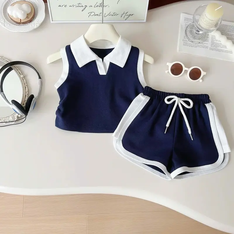 Combo 2 bộ polo ba lỗ cho bé,phong cách dễ thương,đơn giản,size từ 10-30kg 5