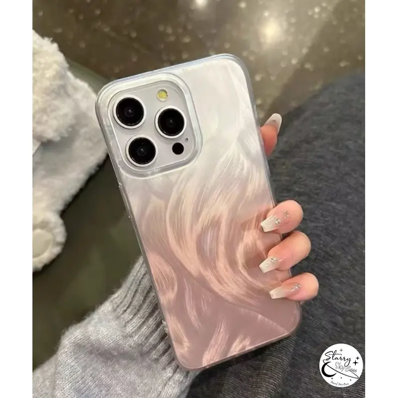Untuk OPPO A54 A38 A58 A5s A16 A60 A15 A77 A17 A5s A12 A55 A7 A57 A18 A78 A53 A3s A9 A31 A5 A76 A3s A52 A53 A16K A74 A98 A79 Reno 12F 5 10 8T 6 Sarung Ponsel TPU Kepribadian Sederhana Mode Benang Bulu Mewah 3