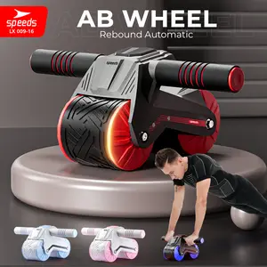AB WHEEL AB ROLLER ALAT PUSH UP DOUBLE WHEEL RODA FITNESS SPEEDS LX 009-16