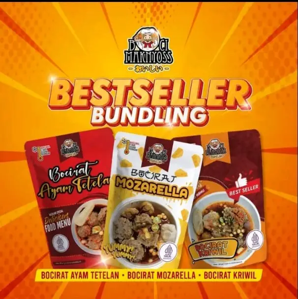 Paket Bestseller (Bocirat Kriwil, Bocirat Mozarella, Bocirat Ayam Tetelan)