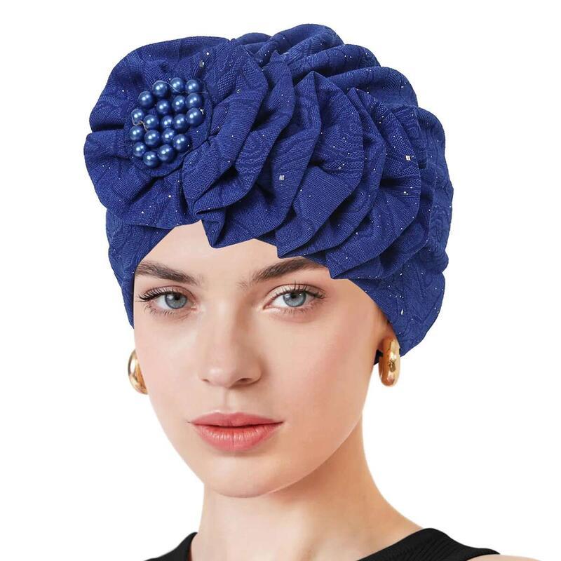 Product Introduction of 2025 Newest wer Turban Indian Hat Beads Beanies Bonnet Chemo Cap Women Muslim Hijab Hair Loss Headscarf Wrap Turbante Mujer 0