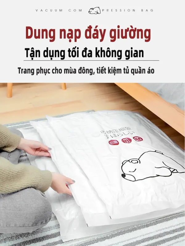 Túi hút chân không quần áo chăn ga công nghệ Nhật Bản - Đa năng, tiện dụng Hello shop phòng vệ sinh thân thiện với môi trường 8
