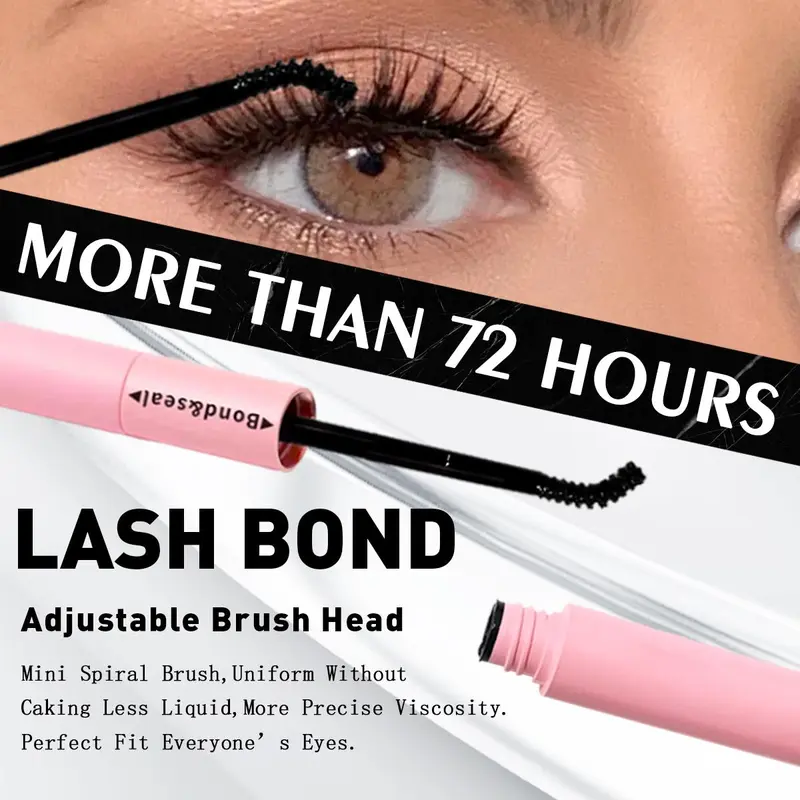 Double-ended Bond and Seal, Long-wearing Waterproof Seal and Bond Lash Glue, Latex-free & Non-irritating for Sensitive Eyes, Glue 4