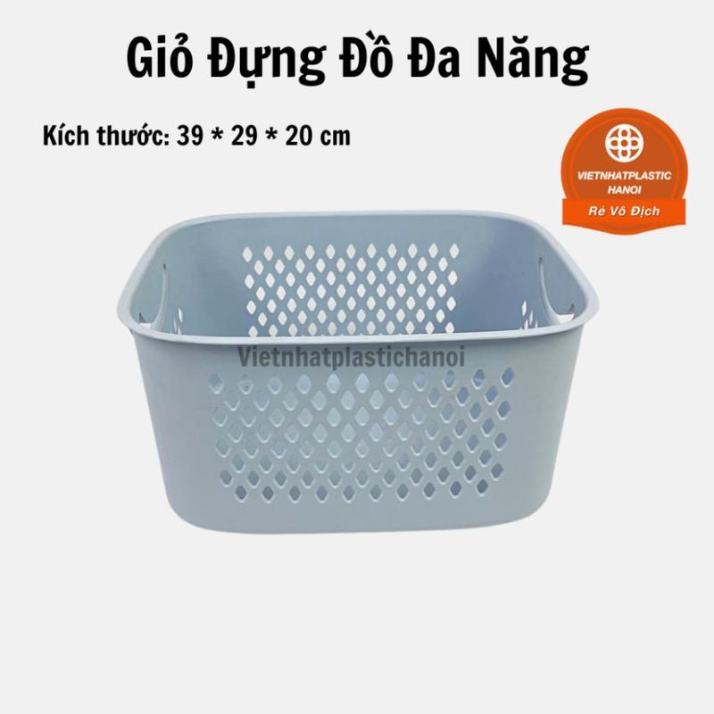 Giỏ đựng đồ đa năng có quai xách tiện lợi, giỏ đựng quần áo, đồ chơi to đẹp, Sọt đựng đồ bền đẹp 6