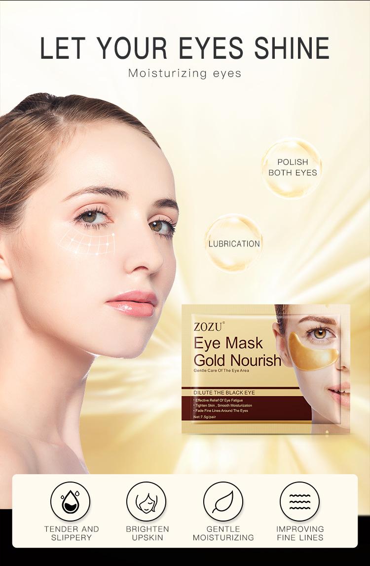Product Introduction of ZOZU Gold Eye Mask Hydrating Nourishing Anti-Wrinkle Eye Mask 3