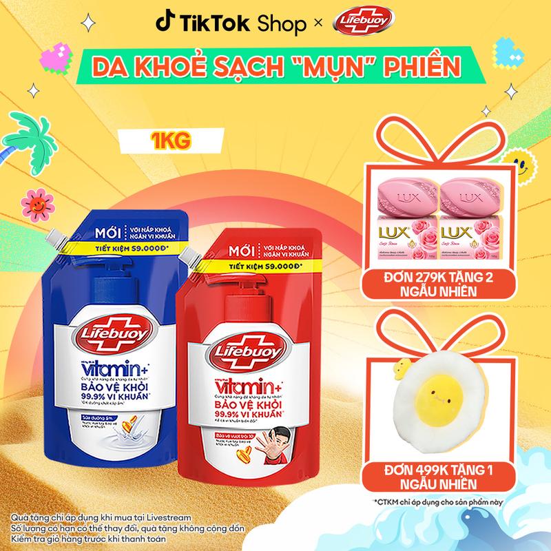 Nước rửa tay Hỗ Trợ Sạch Khuẩn Lifebuoy Dạng Túi 1KG [1]