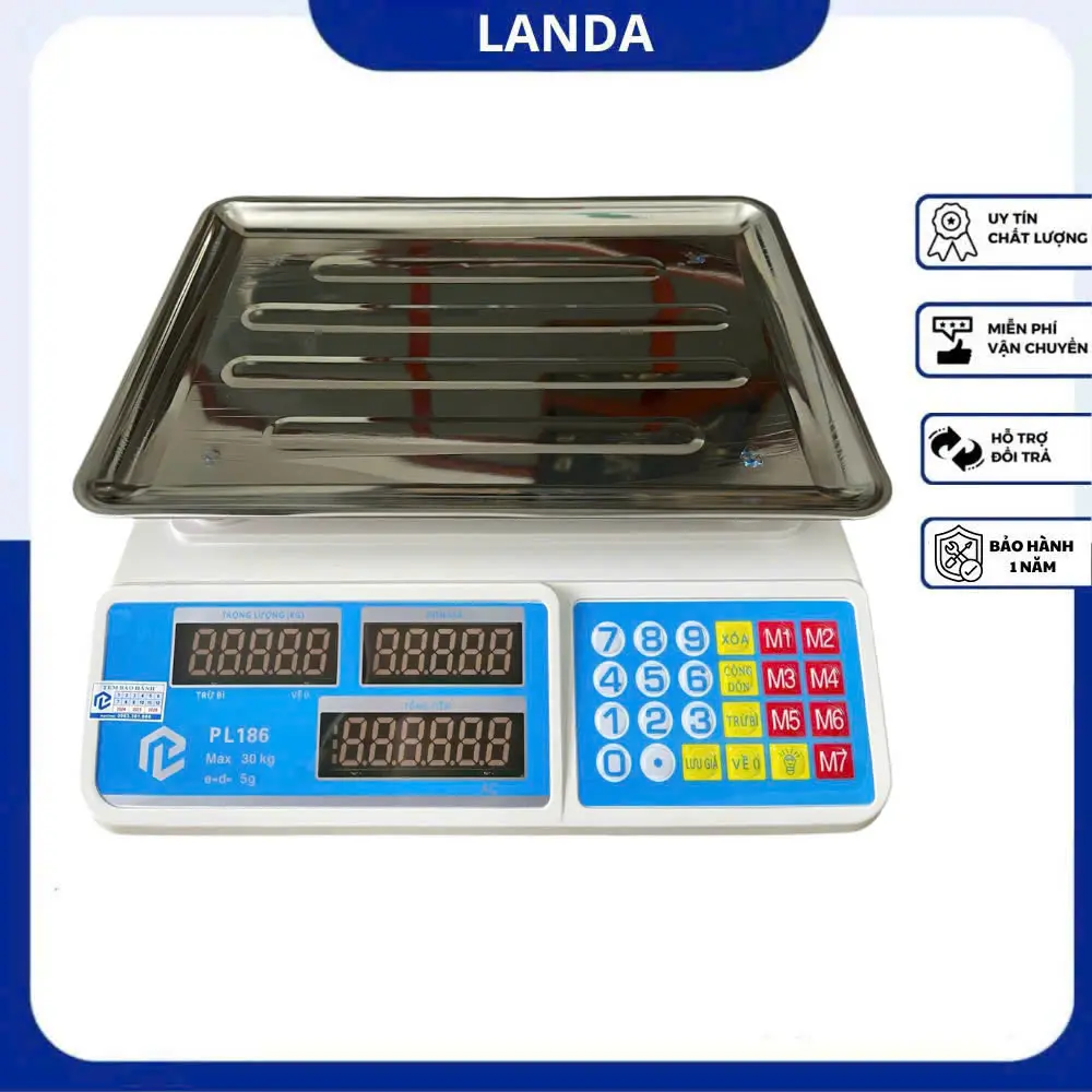 Cân Tính Tiền Điện Tử 30kg - Cân Điện Tử PL186