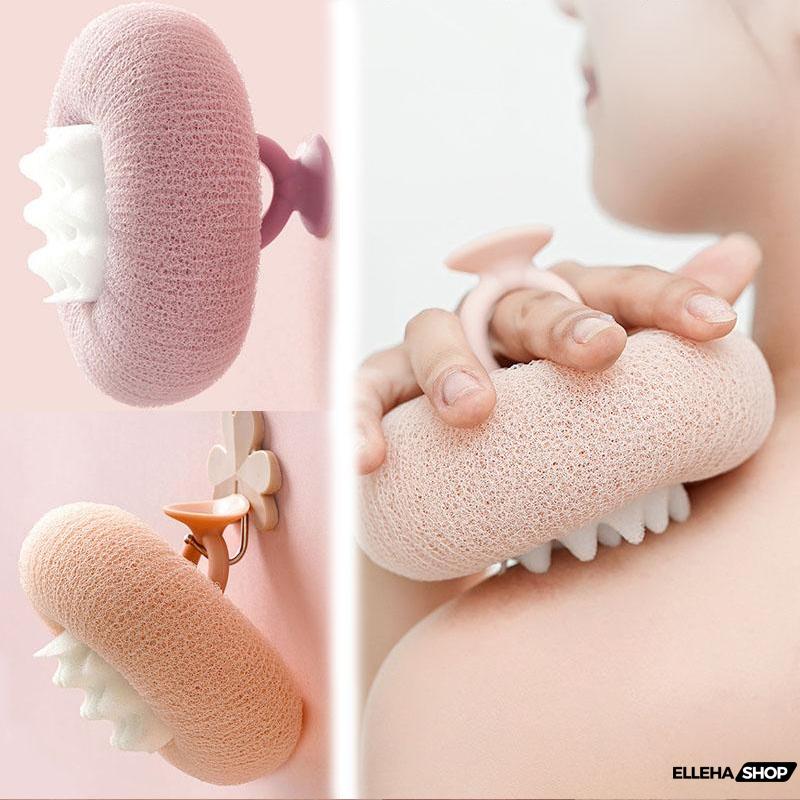 [LOẠI MỚI] Bông Tắm Tạo Bọt Massage Tẩy Da Chết, Bông Tắm Hoa Hướng Dương Hít Tường [TẶNG MIẾNG RỬA MẶT SILICONE]
