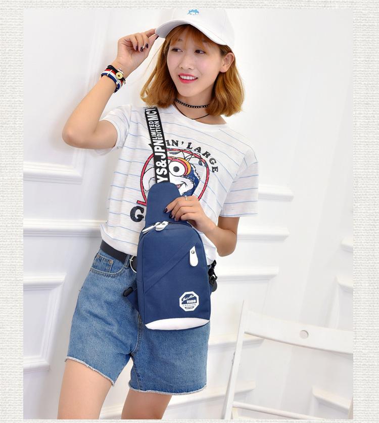 Product Introduction of Shoulder Chest Sling Bag for Men Women Fanny Waist Pack Male Cross Crossbody Belt Pouch Bolsas Kangaroo Handbag Husband Backpack 43