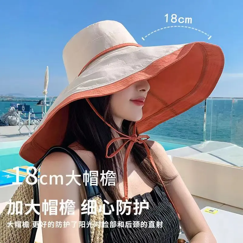 Mũ Chống Nắng, Vành Ngoại Cỡ, Dụng Cụ Hữu Ích Cho Nữ, Chống Tia Cực Tím, Thích Hợp Cho Mùa Hè, Mũ Bucket Che Mặt, Chống Nắng, Chống Tia UV, cm Cap Hat Nón Women Tai Bèo