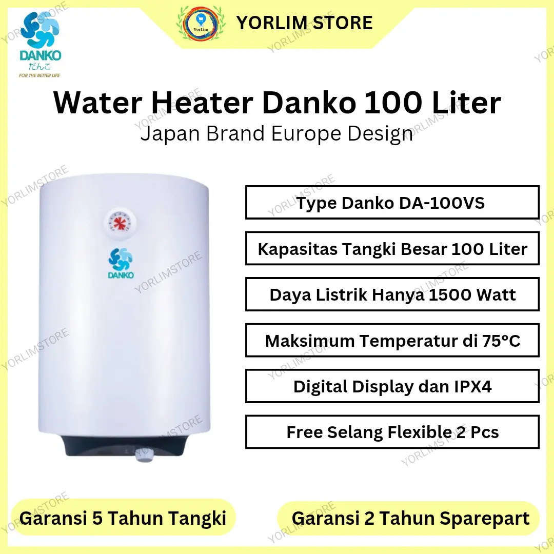 Water Heater Danko 100 Liter DA-100VS