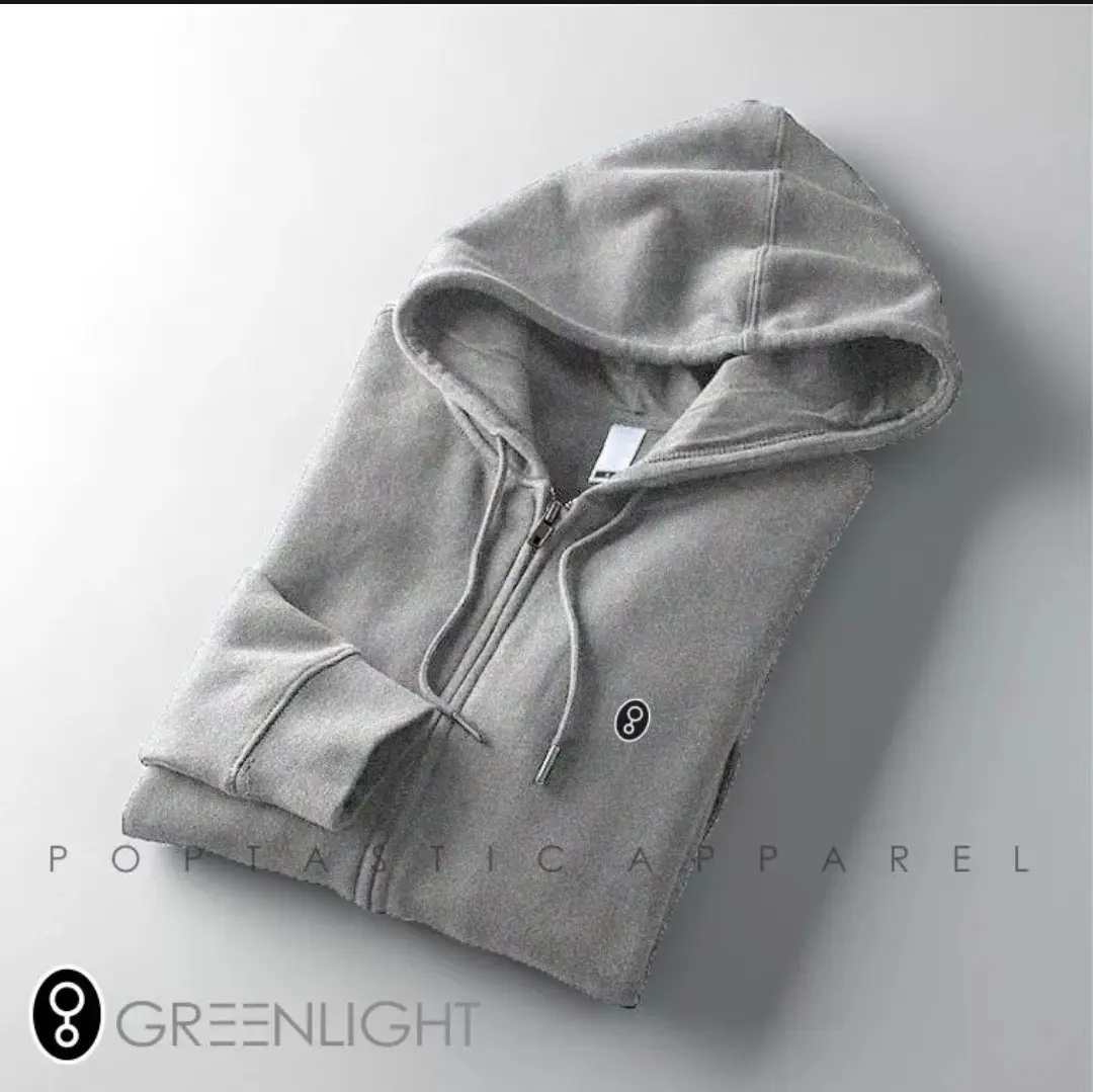 Jaket Hoodie Jumper Pria Hoodie Distro GreenLIght Terlaris Populer Terbaru sweater Hoodie Pria GreenLight Kekinian Warna Abu Abu Ori Lokal