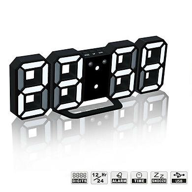  Đồng hồ LED 3D treo tường để bàn thông minh Smart Clock Trang Trí Decor Phòng Decor Trang Trí Nhà 