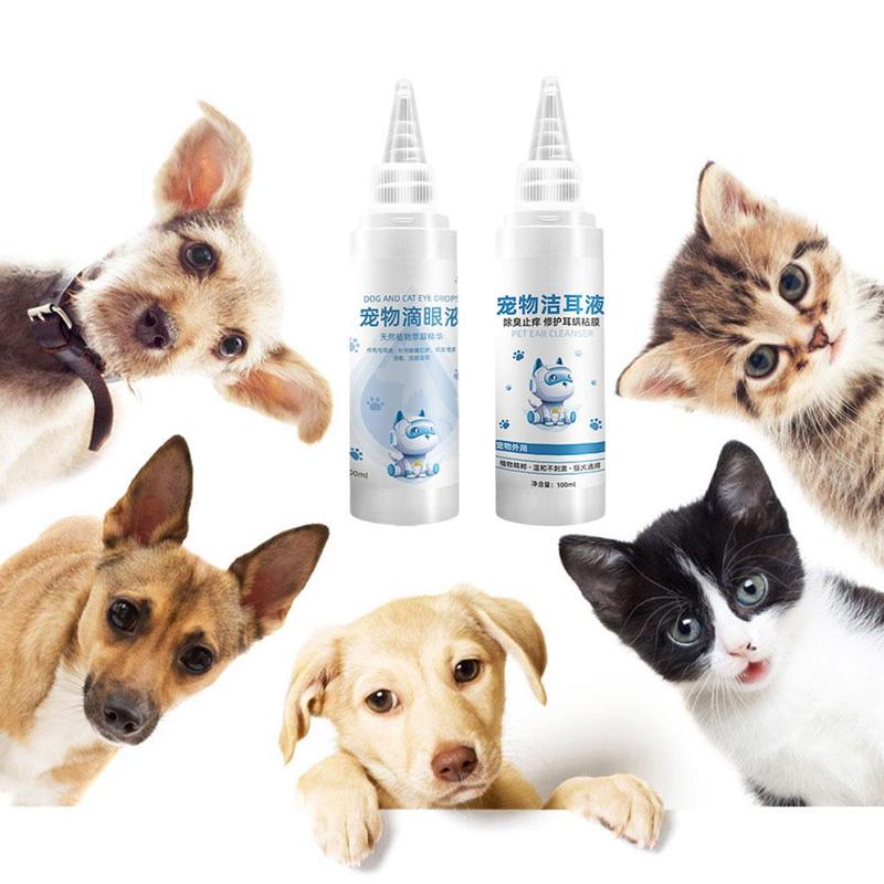 Nhỏ mắt cho thú cưng, dành cho mèo, Nhỏ mắt dạng Gel nhẹ nhàng và không gây kích ứng, Chất làm sạch mắt, Thích hợp cho mèo, F2E0 0