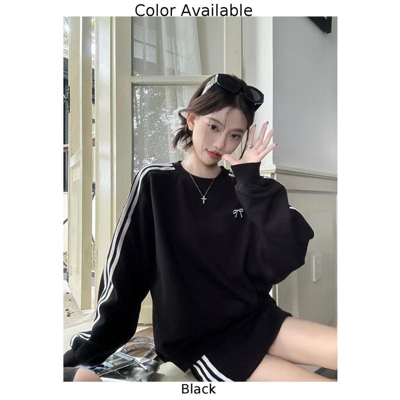Product Introduction of Bow tie sweater women wide loose pullover 36