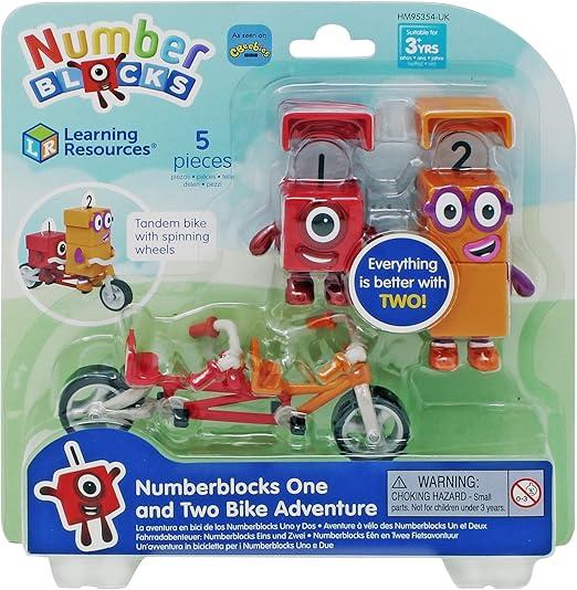 Learning Resources Numberblocks 1 & 2 Figures On A Bike Figures ...