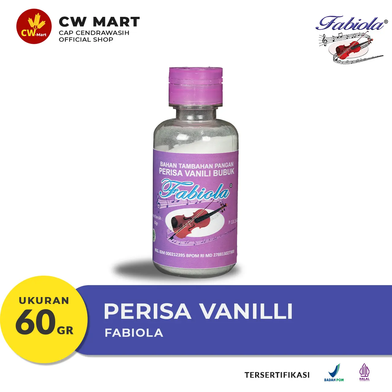 Fabiola Perisa Vanilli 60gr