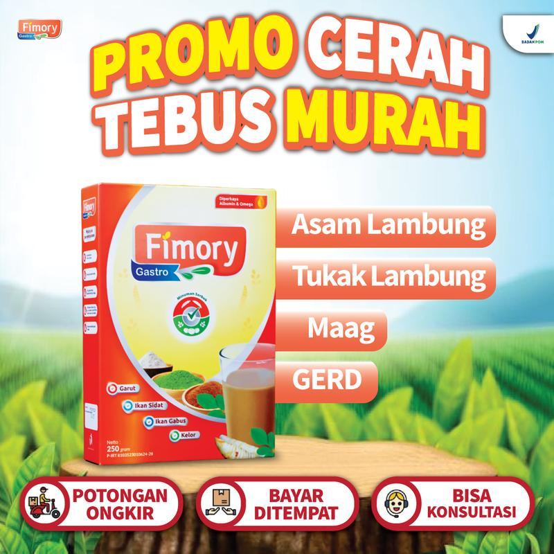 FIMORY GASTRO SEREAL UMBI GARUT 1 BOX  250gr BPOM HALAL MUI  - SOLUSI MEREDAKAN ASAM LAMBUNG, GERD MAAG 100% ORIGINAL 0