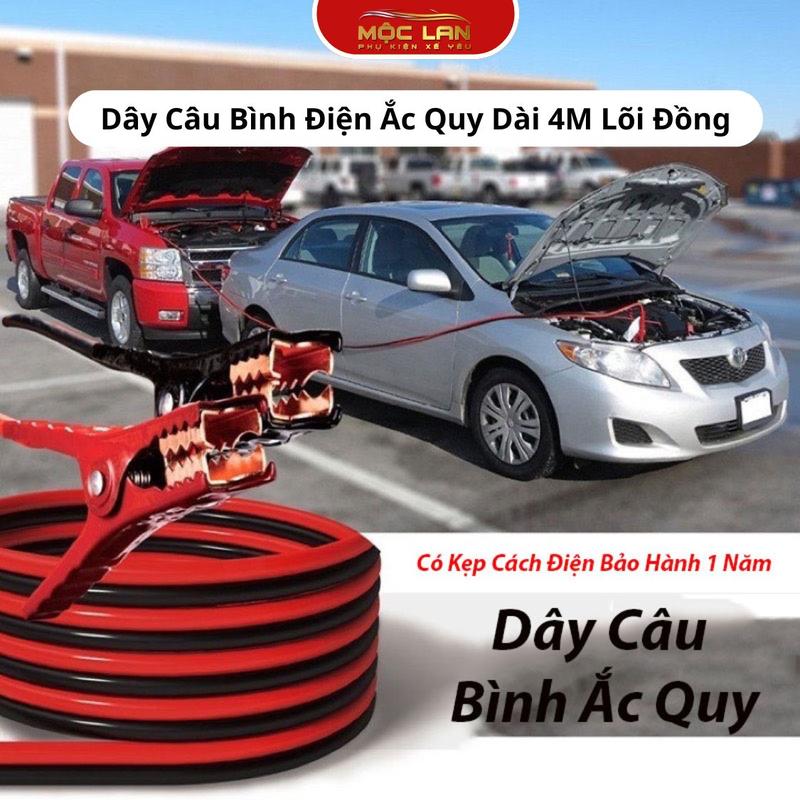 Bộ 2 dây câu bình ắc quy xe ô tô chịu tải 2000AMP Kích Điện Cứu Hộ Ô Tô