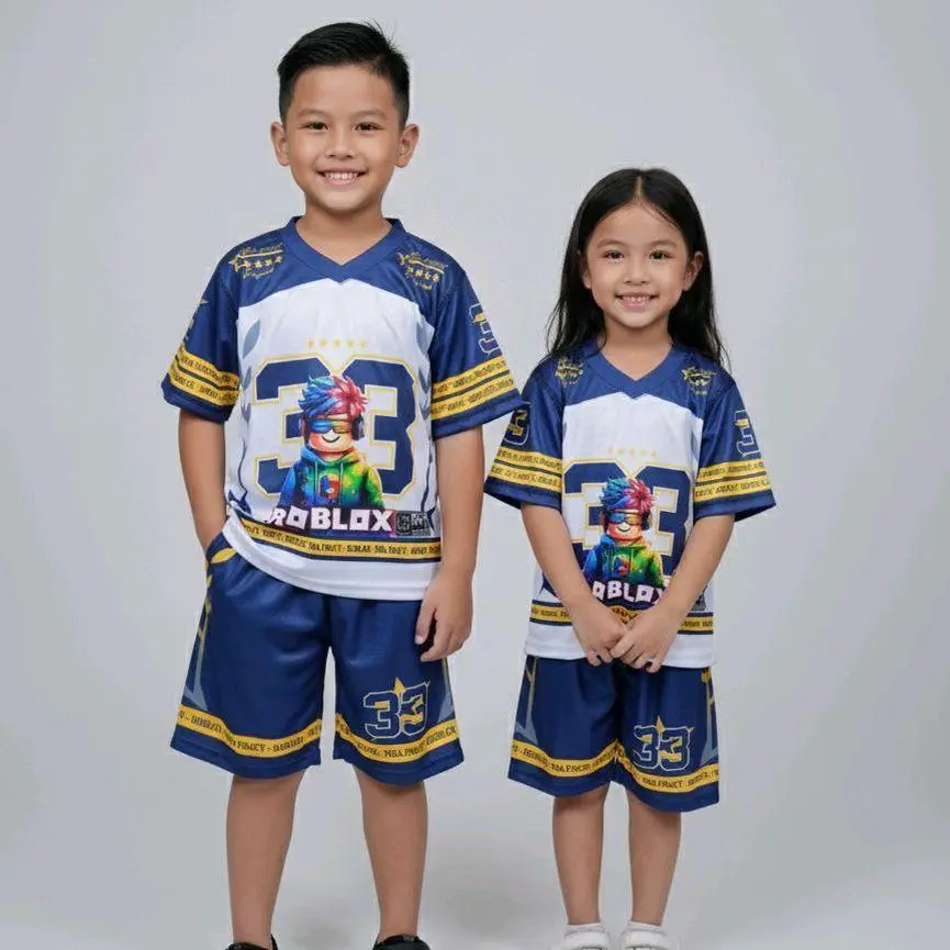 Stelan Anak Jersey Unisex Oversize Roblox 33 Terbaru (Bisa Castom Nama) One Set Free Name Setelan Outdoor Sport Dryfit Stelan Anak Jersey Unisex Oversize Roblox 33 Terbaru (Bisa Castom Nama) One Set Free Name Setelan Outdoor Sport Dryfit