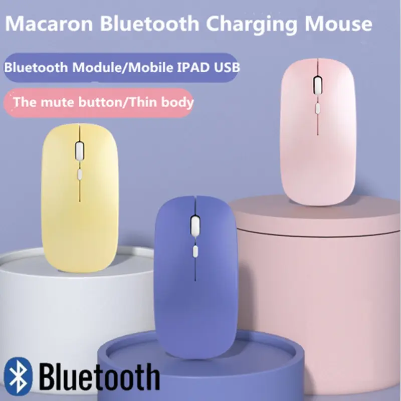 Tablet Bluetooth Mouse 2.4G Dual Mode Mini Macaron Wireless Charging ...