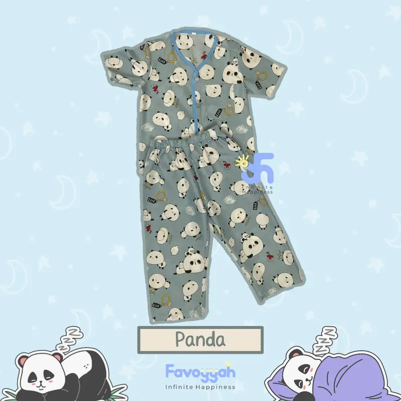 PIYAMA ANAK USIA 2-10 TAHUN MOTIF KARTUN LUCU UNISEX 4