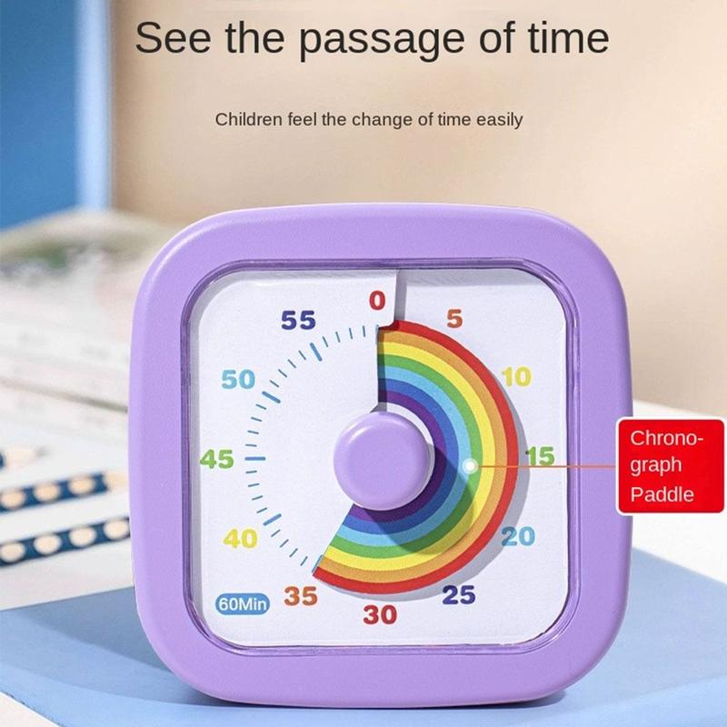 Product Introduction of GANCIHAWENHUA Multifunctional 60 Minutes Visual Timer Ultra Silent Visualization Countdown Alarm Clock Self-discipline Round/Square Kitchen Timer Indoor 14