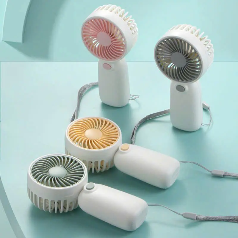 Quạt Cầm Tay Mini Đáng Yêu Dùng Pin Tiện Lợi - Quạt Cầm Tay Nhỏ Gọn Kèm Dây Treo Siêu Dễ Thương 8