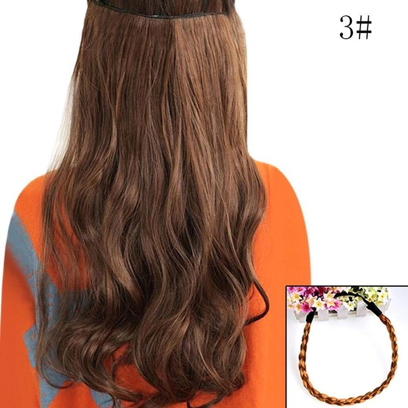 Product Introduction of Long Hair Extension Curl Wavy Sexy Stylish Clip-on Women Fashion Cosmetics Long Wigs X9M3 31